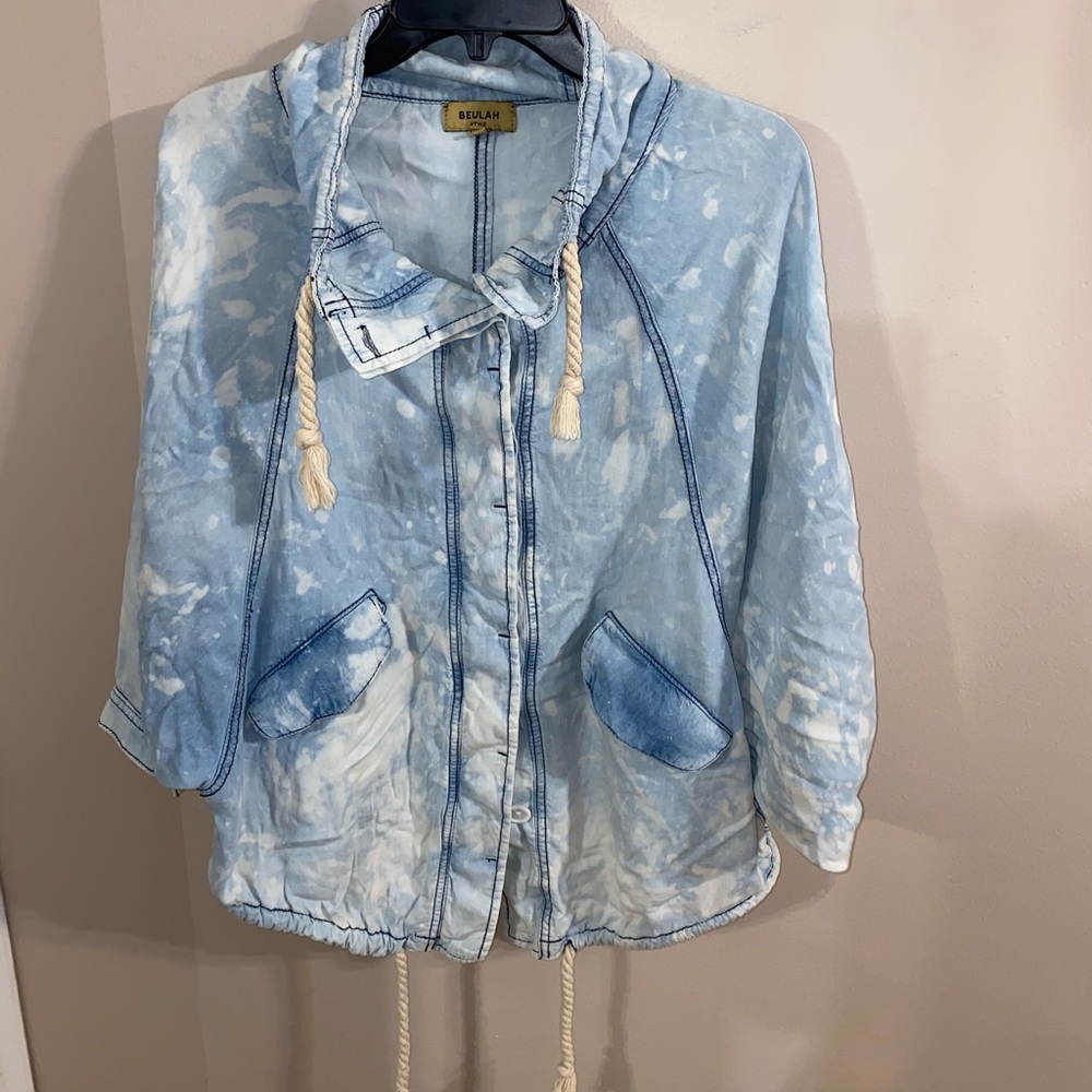 Tie dye shacket